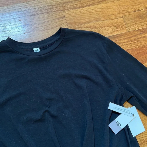 BP Black Long Sleeve Tshirt Top Knot Front Casual Errands Base Layer Small Shirt - Picture 3 of 6